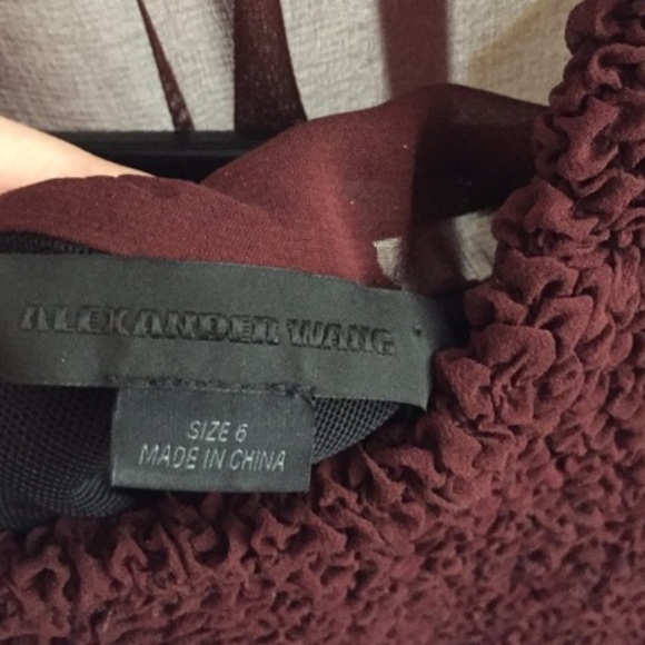 Alexander Wang Smocked Silk Chiffon Dress - Picture 4 of 7